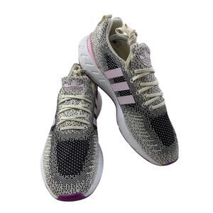 NEW Adidas Swift Run 22 Cream Black Pink Womens Size 10 Sneakers GV7979